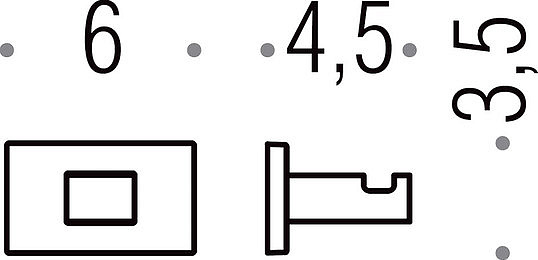 Colombo Design Look Крючок для полотенец, подвесной, одинарный, цвет: chrome BLC27.CR