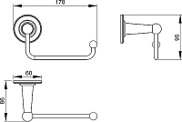 Timo Nelson Держатель туалетной бумаги, цвет: бронза матовая 160041/02