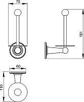 Timo Nelson Держатель запасного рулона туалетной бумаги, цвет: бронза 160044/02