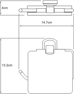 Wasserkraft Oder Держатель туалетной бумаги, цвет: хром глянцевый K-3025