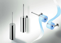 Colombo Design Plus  Ершик для унитаза напольный, с латунной колбой, цвет: chrome W4961.CR