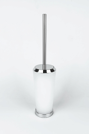 Colombo Design Road Ершик для унитаза напольный, со стеклянной колбой, цвет: chrome B8006.CR-VAN