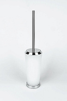 Colombo Design Road Ершик для унитаза напольный, со стеклянной колбой, цвет: chrome B8006.CR-VAN