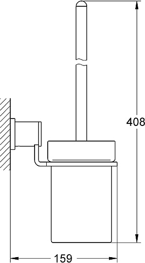 Grohe Allure Ершик, цвет: хром 40340000
