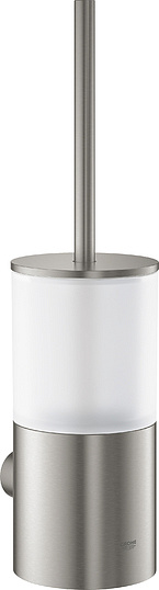 Grohe Atrio New Ершик для унитаза подвесной со стеклянной колбой, цвет: нержавеющая сталь 40314DC3