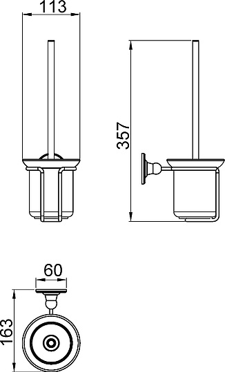 Timo Nelson Ершик, цвет: хром 150061/00