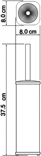 Wasserkraft Elbe Ершик напольный, цвет: черный матовый K-1117B