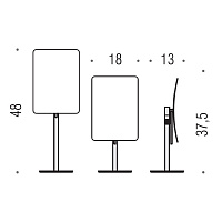 Colombo Design Complementi Косметическое зеркало настольное с 3 кратным увеличением, цвет: chrome B9753.CR