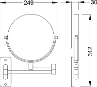 Косметическое зеркало Timo Nelson 150076/00
