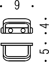 Colombo Design Time Крючок для полотенец, подвесной, цвет: chrome W4217.CR