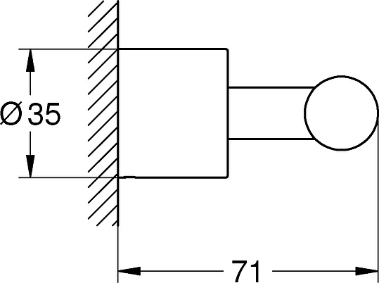 Grohe Atrio New Крючок для полотенца двойной, подвесной, цвет: хром 40312003