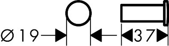 Hansgrohe Logis Universal Крючок одинарный для полотенца, латунь цвет: хром 41711000