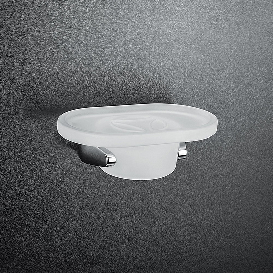 Colombo Design Road Мыльница подвесная со стеклянной чашей, латунь, цвет: chrome B8001.CR-VAN