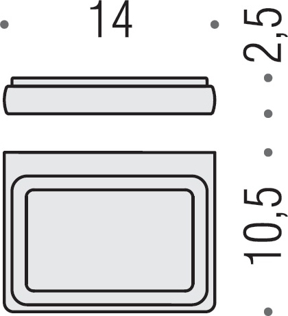 Colombo Design Lulu Мыльница подвесная со стеклянной чашей, латунь, цвет: HPS gold B6201.HPS-VAN