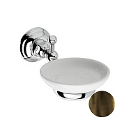 Nicolazzi Accessori Мыльница с керамической чаши, подвесная, цвет: темная бронза 1487DB