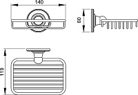 Timo Nelson Мыльница, цвет: хром глянцевый 150023/00