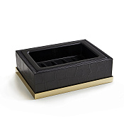 3SC Cocco Мыльница с латунной чашей, настольная, цвет: золото Lucido CO01AGD