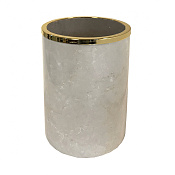 3SC Elegance Marmo Ведро без крышки 20х20хh28см, цвет мрамор botticino золото Lucido EL65ABTGD