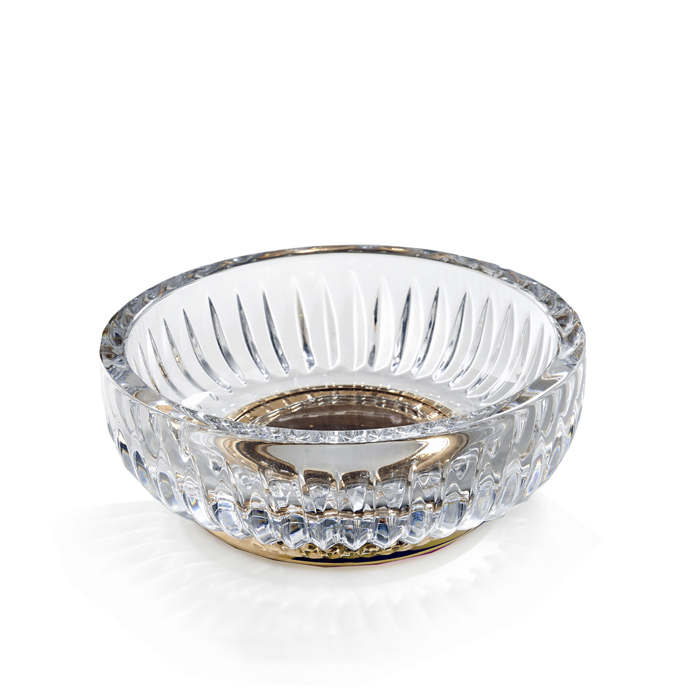 3SC Elegance Мыльница со стеклянной чашей, настольная, цвет: золото EL01ACRGD