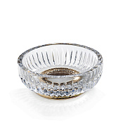 3SC Elegance Мыльница со стеклянной чашей, настольная, цвет: золото lucido EL01AAMGD