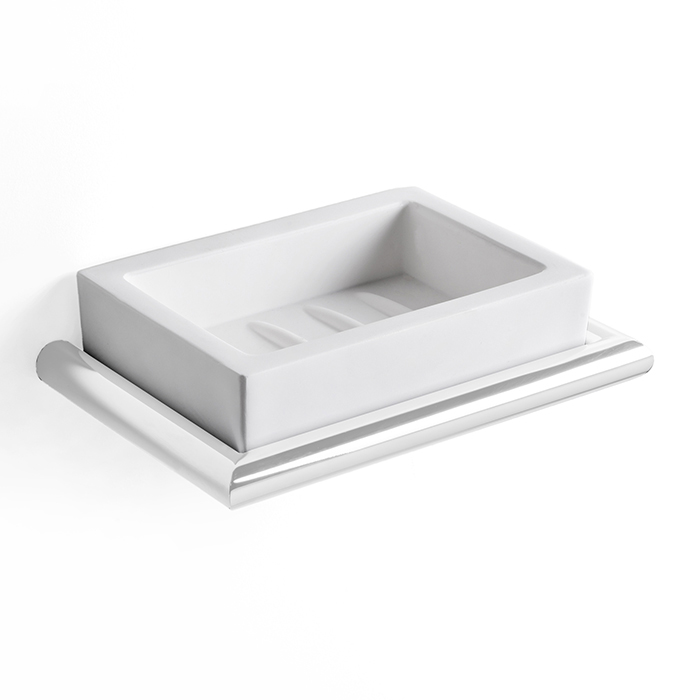 3SC Guy Мыльница с композитной чашей Solid Surface, подвесная, цвет: белый матовый GU01BO