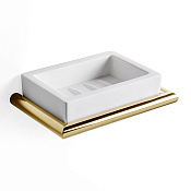 3SC Guy Мыльница с композитной чашей Solid Surface, подвесная, цвет: золото Lucido GU01GD