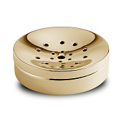 3SC Metal TonDa Мыльница с латунной чашей, настольная, цвет: золото Lucido MET01AGD