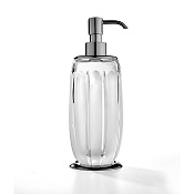 3SC Montblanc Дозатор для жидкого мыла, настольный, прозрачная колба, цвет: хром MB01DACRSL