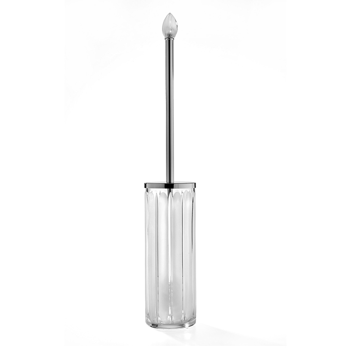 3SC Montblanc Ершик для унитаза напольный со стеклянной колбой, цвет: хром MB17ACRSL