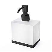 3SC Mood Deluxe Дозатор для жидкого мыла настольный, композит Solid Surface, цвет: черный MDW01DANO