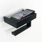 3SC SK 3.0 Держатель туалетной бумаги с полочкой, цвет чёрный матовый SK06XNO