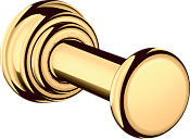 Axor Montreux Крючок одинарный подвесной, латунь, цвет: полированное золото 42137990