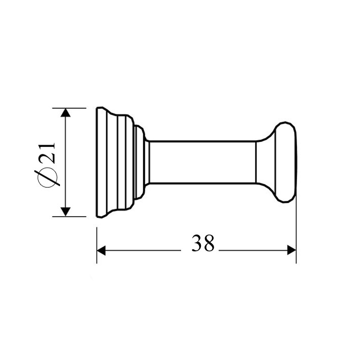 Axor Montreux Крючок одинарный подвесной, латунь, цвет: шлифованный никель 42137820