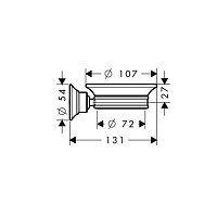 Axor Montreux Мыльница подвесная с керамической чашей, латунь, цвет: полированное золото 42033990