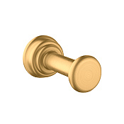 Axor Montreux Крючок одинарный подвесной, латунь, цвет: шлифованное золото 42137250