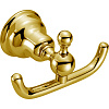 Cisal Arcana Крючок для полотенец двойной, подвесной, цвет: 24k gold AR09070024