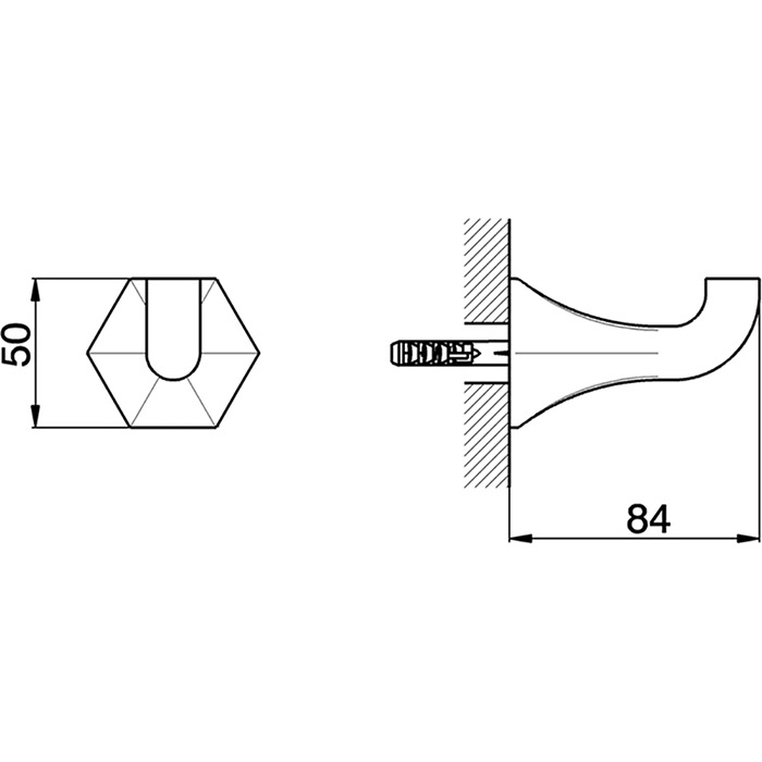 Cisal Cherie Крючок для полотенца, подвесной, цвет: 24k gold CE09071024