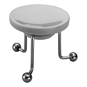 Cisal Arcana Мыльница с керамической чашей, настольная, цвет: chrome AR09049021