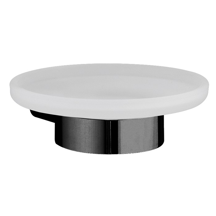 Cisal System Мыльница со стеклянной чашей, подвесная, цвет: night black SY09060040