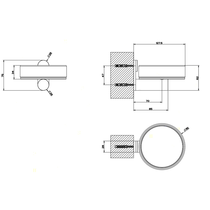Gessi 316 Accessories Мыльница со стеклянной чашей, подвесная, цвет: steel brushed 54702#239