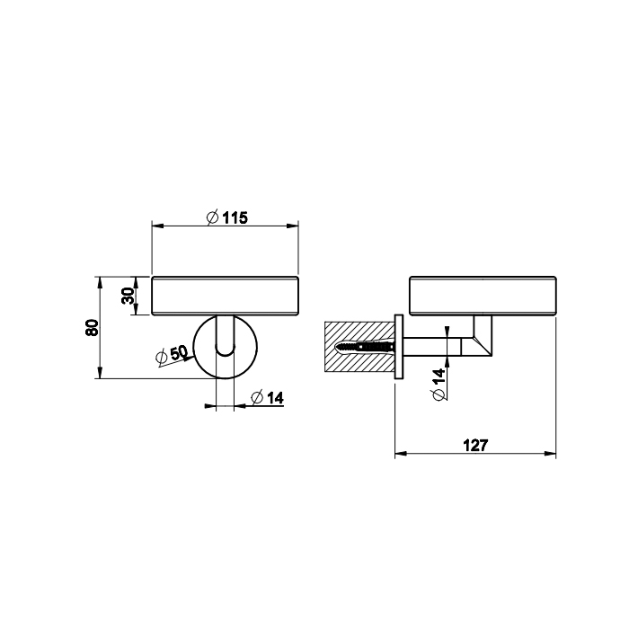 Gessi Anello Мыльница с керамической чашей, подвесная, цвет: chrome 63701#031