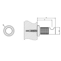 Gessi Inciso Крючок для полотенец, цвет: chrome 58521#031