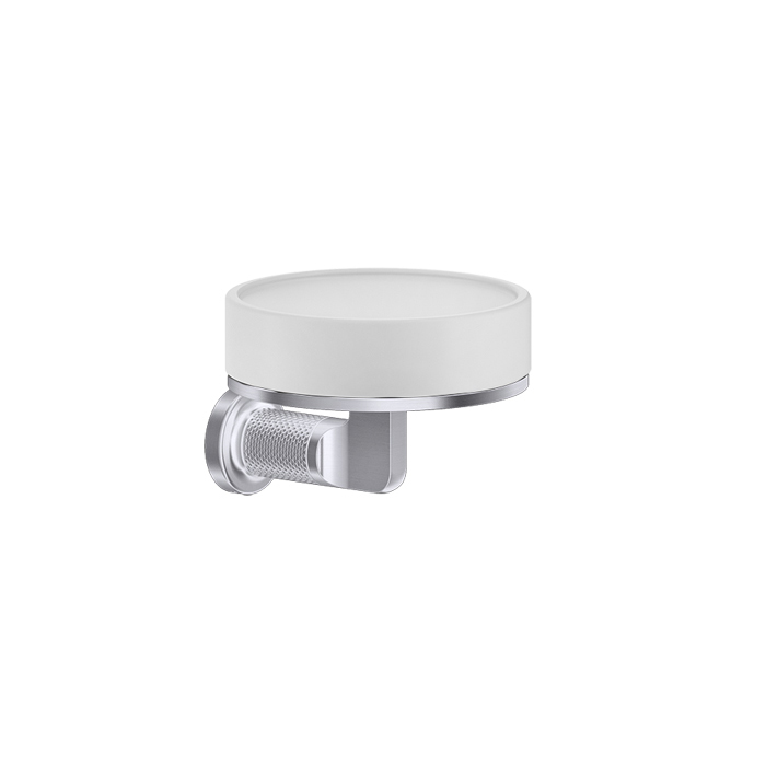 Gessi Inciso Мыльница со стеклянной чашей, подвесная, цвет: finox brushed nickel 58501#149