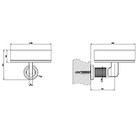 Gessi Inciso Мыльница со стеклянной чашей, подвесная, цвет: finox brushed nickel 58501#149