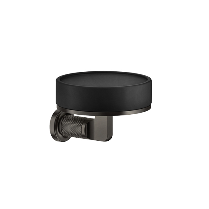 Gessi Inciso Мыльница с керамической чашей, подвесная, цвет: matte black 58502#299