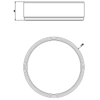 Gessi Inciso Мыльница с керамической чашей, настольная, цвет: matte black 58525#299