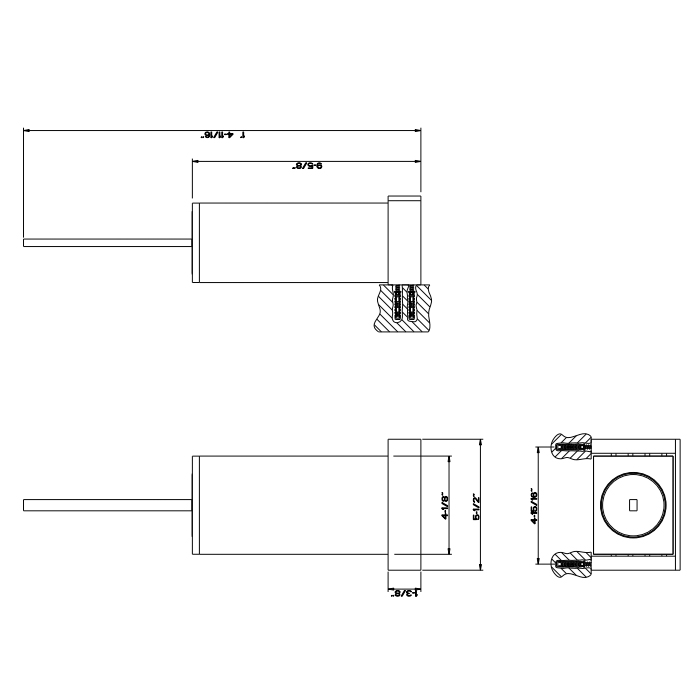 Gessi Inverso/Rettangolo Ершик для унитаза подвесной, с латунной колбой, цвет: chrome/black 20820#031