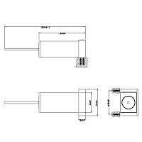 Gessi Inverso/Rettangolo Ершик для унитаза подвесной, с латунной колбой, цвет: chrome/black 20820#031
