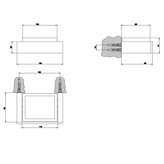 Gessi Inverso/Rettangolo Мыльница с композитной чашей, подвесная, цвет: chrome 20802#031
