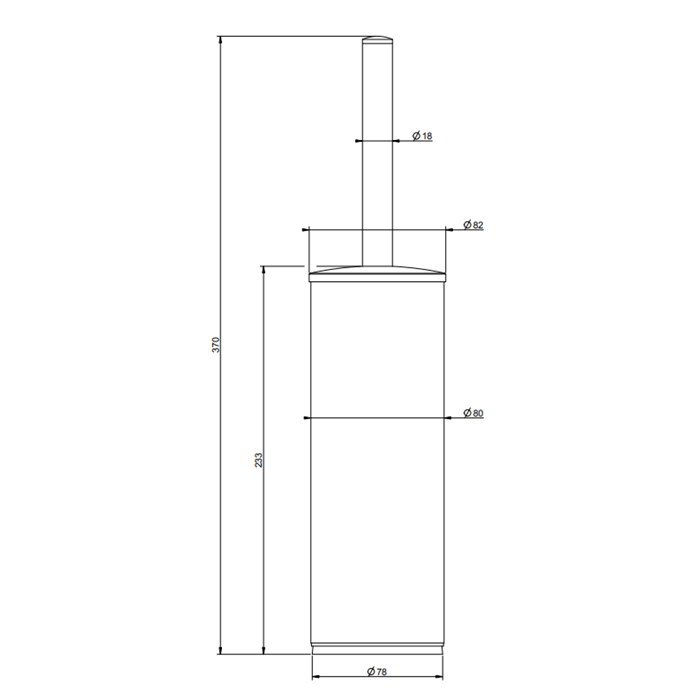 Gessi Rilievo Ершик напольный, цвет хром 59543#031